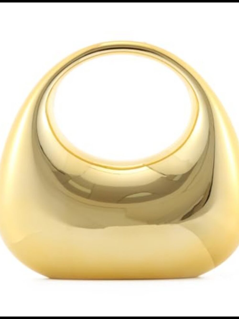 Acrylic Moon Shape Top-handle Evening Bag Detachable Strap Clutch Purse